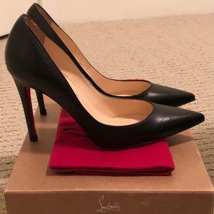 Christian Louboutin New Decoltissimo 100 Black Nappa/Kid Leather Pumps